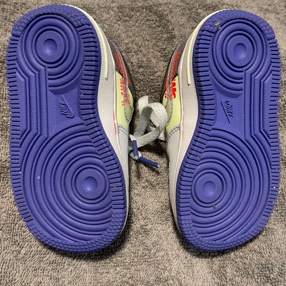 Nike Air Force 1 LV8 1 (TD)  - Toddler 5C - Platinum Violet “Dunk It” - Picture 3 of 5